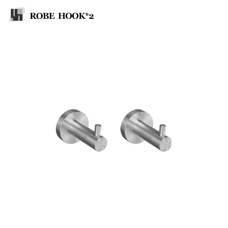 Brushed Nickel Bathroom Accessories Towel Bar Bath Robe Hook Brass Knurled Bathroom Hardware Set Shelf for Towels Paper Tissue