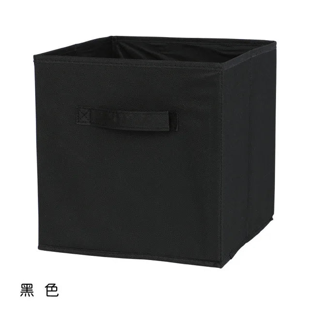26x26x28cm Cubes Bins Pure Color Non Woven Square Storage Box Clothes Toys Sundries Storage Box Wardrobe Drawer Organizer