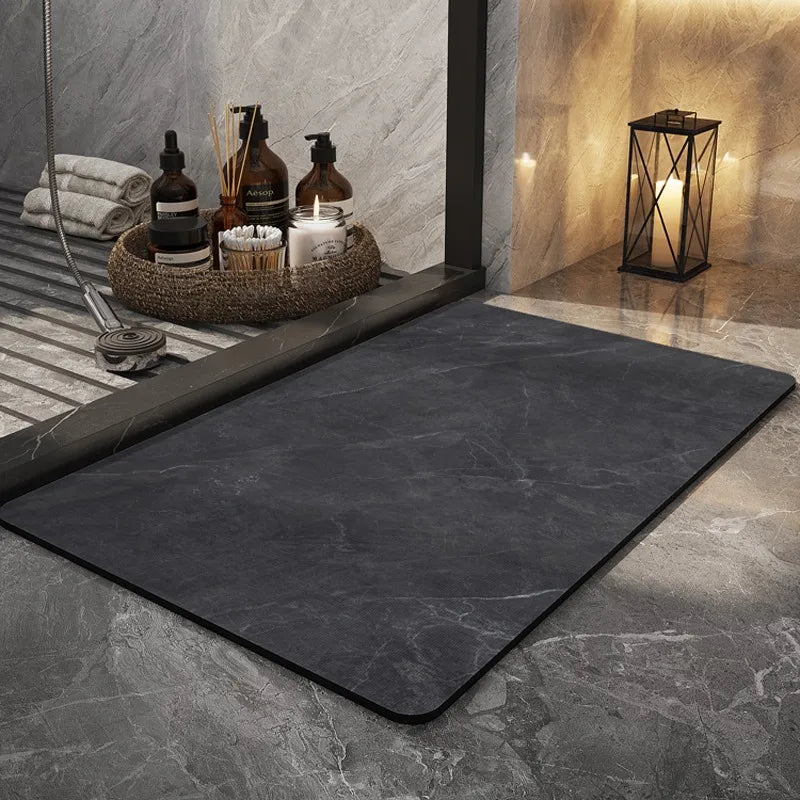 Bathroom Carpet Home Decoration Bath Absorbent Marbling Floor Mat Toilet Rug Doormat Non-slip Foot Mats