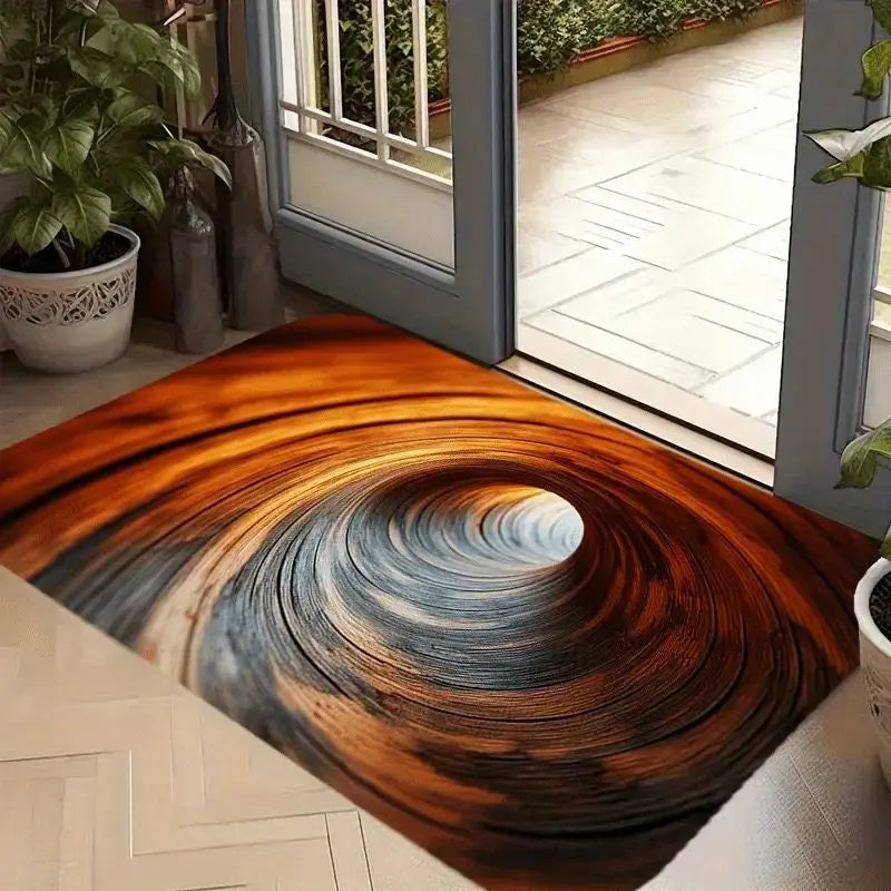 3D Visual Effect Waterproof Floor Mat Bathroom Door Rug Washable Living Room Decoration Trap Carpet Anti-slip Rugs for Bedroom