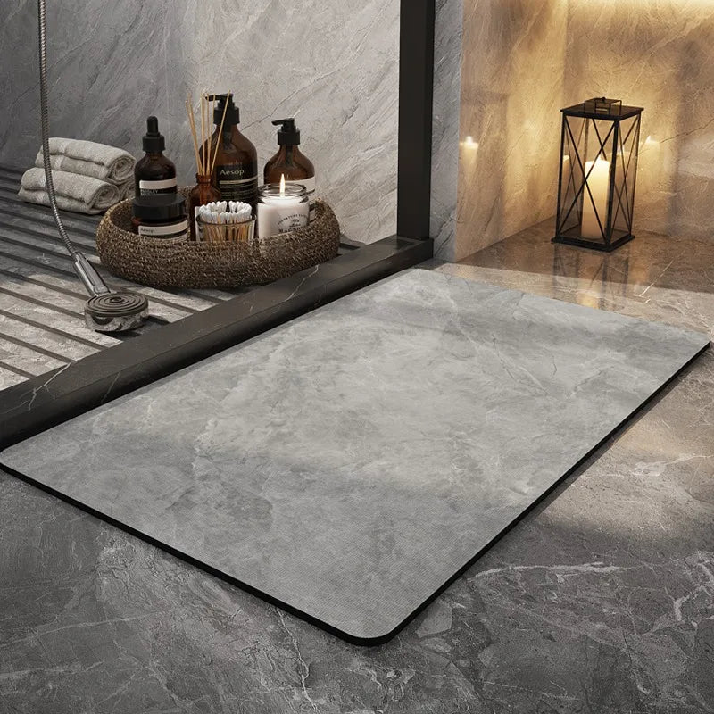 Bathroom Carpet Home Decoration Bath Absorbent Marbling Floor Mat Toilet Rug Doormat Non-slip Foot Mats