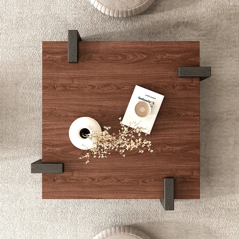 Wooden Rectangular Coffee Table Dinning Occasional Nordic Coffee Table Luxury Abstract Center Mesinha Para Sala Modern Furniture