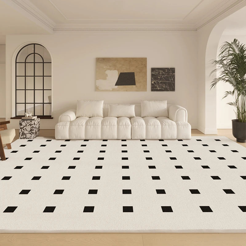 Light Luxury Retro Living Room Decoration Rugs Large Area Bedroom Carpet Cloakroom Dressing Table Rug Soft Thick Plush Carpets