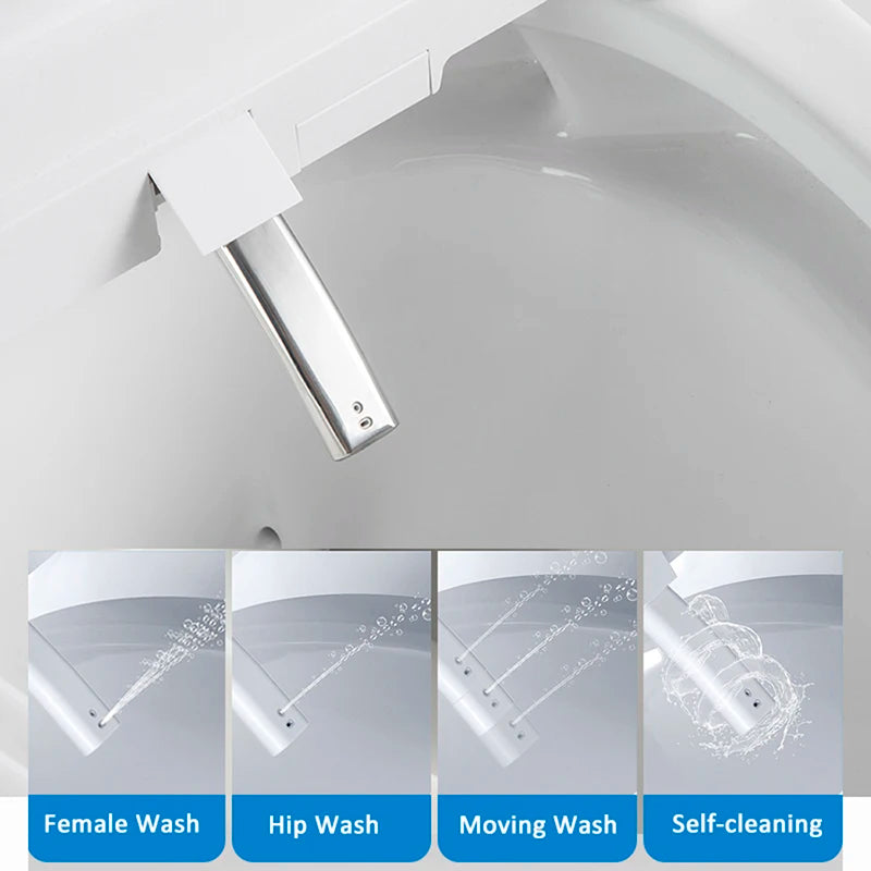EcoFresh D U-shape Smart Toilet Seat Electric Bidet Cover Smart Night Light Intelligent Bidet Sprayer Heat Clean Dry Massage