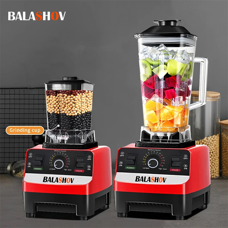 2000W Heavy Duty Commercial Blender Stationary Mixer Food Processor Ice Smoothies for Kitchen High Power Juicer Blender