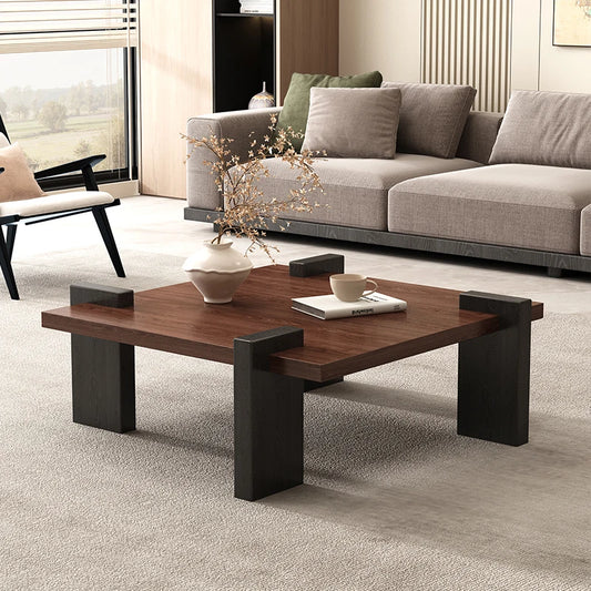 Wooden Rectangular Coffee Table Dinning Occasional Nordic Coffee Table Luxury Abstract Center Mesinha Para Sala Modern Furniture
