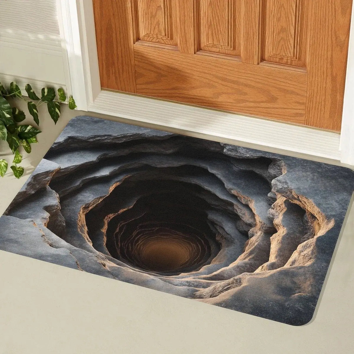 3D Visual Effect Waterproof Floor Mat Bathroom Door Rug Washable Living Room Decoration Trap Carpet Anti-slip Rugs for Bedroom