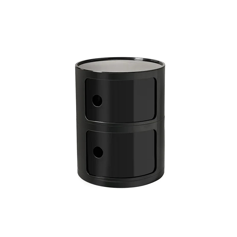 Nordic Bedside Cabinet Small Round Modern Plastic Storage Cabinet Narrow Cabinet Multi Layer Side Cabinet for Living Room