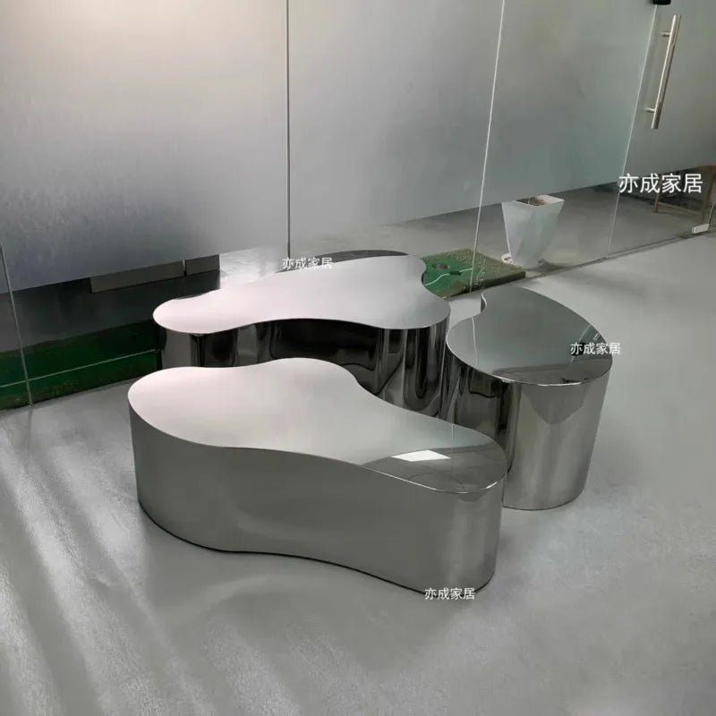 Metal Luxury Coffee Table Decoration Living Room Designer Side Table Moving Standing Nordic Couchtisch Lounge Suite Furniture