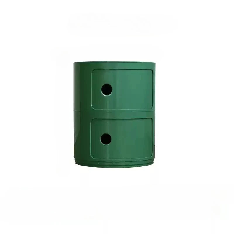 Nordic Bedside Cabinet Small Round Modern Plastic Storage Cabinet Narrow Cabinet Multi Layer Side Cabinet for Living Room
