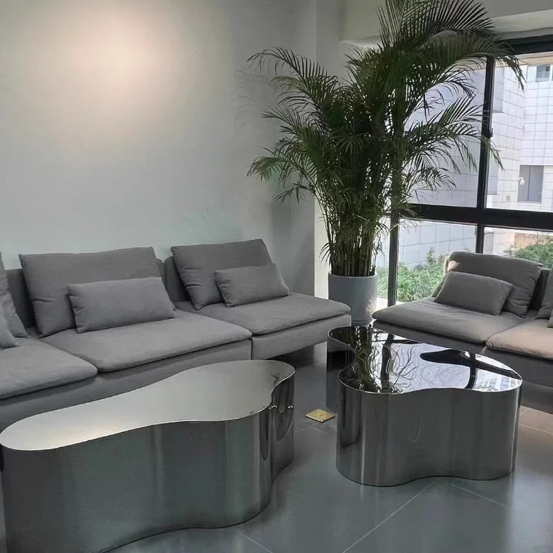 Metal Luxury Coffee Table Decoration Living Room Designer Side Table Moving Standing Nordic Couchtisch Lounge Suite Furniture