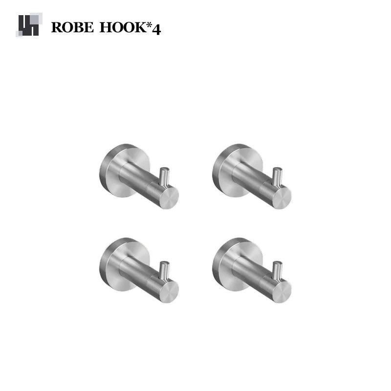 Brushed Nickel Bathroom Accessories Towel Bar Bath Robe Hook Brass Knurled Bathroom Hardware Set Shelf for Towels Paper Tissue