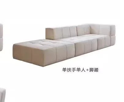 Living Room Compressed Vacuum Sofas Modern Small Apartment Fabric Living Room Sofa Cream Style Marshmallow Sofa Free Combination