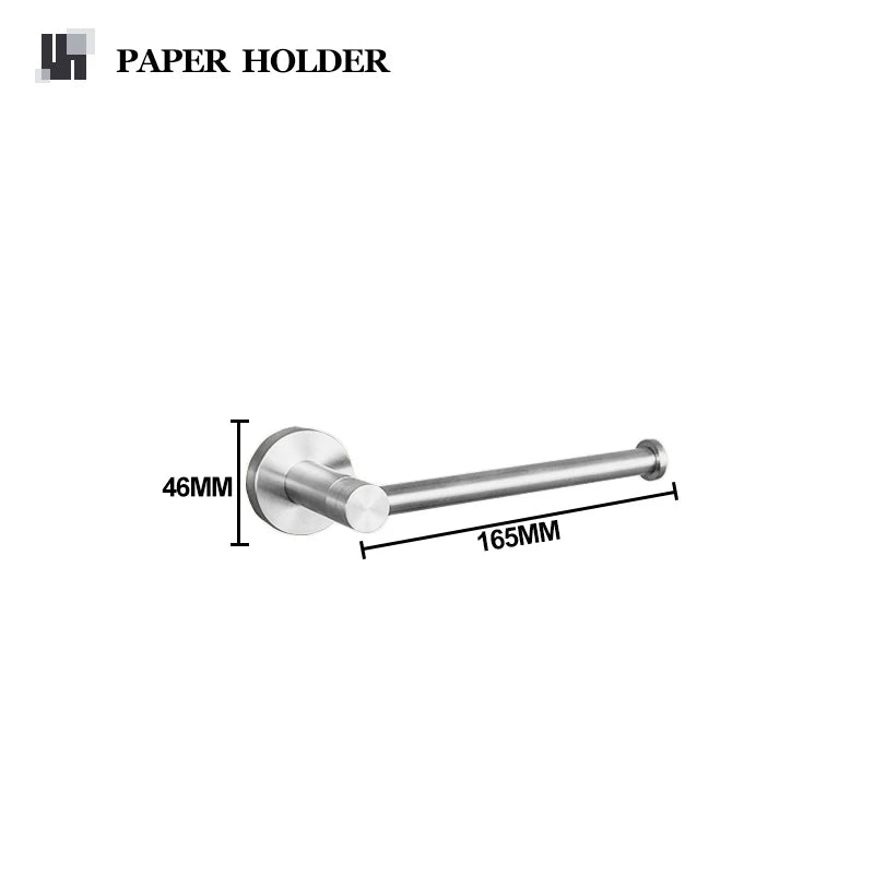 Brushed Nickel Bathroom Accessories Towel Bar Bath Robe Hook Brass Knurled Bathroom Hardware Set Shelf for Towels Paper Tissue