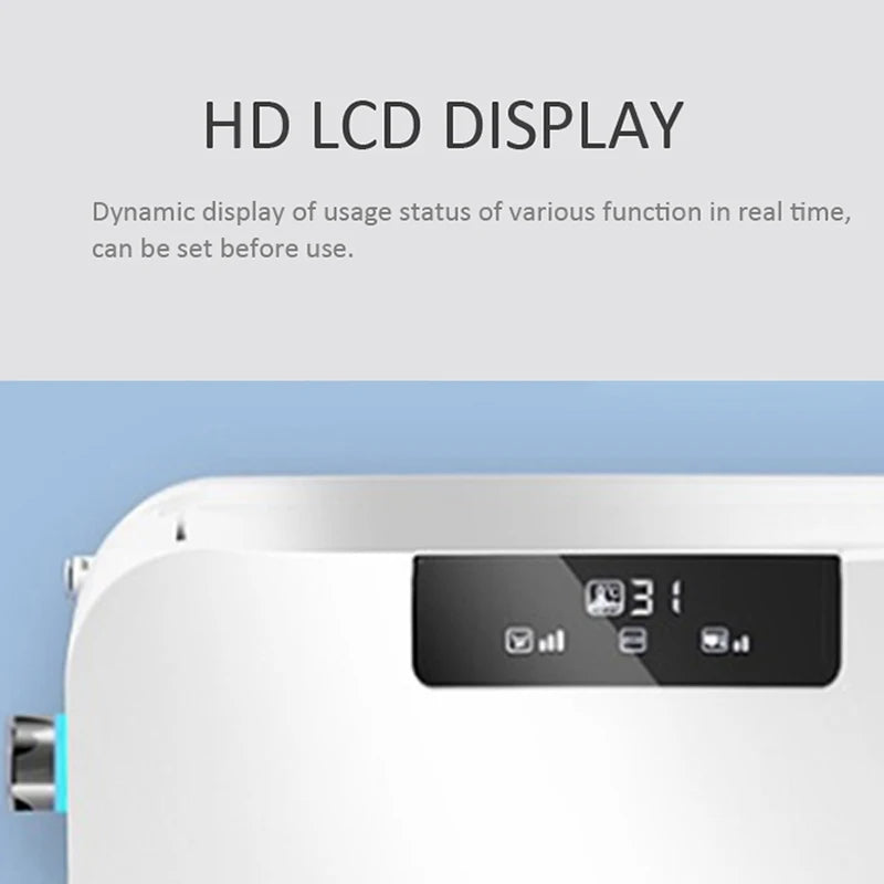 EcoFresh D U-shape Smart Toilet Seat Electric Bidet Cover Smart Night Light Intelligent Bidet Sprayer Heat Clean Dry Massage