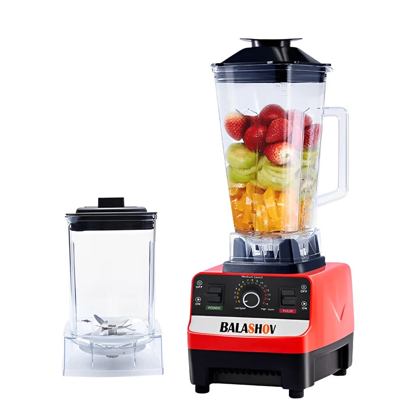 2000W Heavy Duty Commercial Blender Stationary Mixer Food Processor Ice Smoothies for Kitchen High Power Juicer Blender