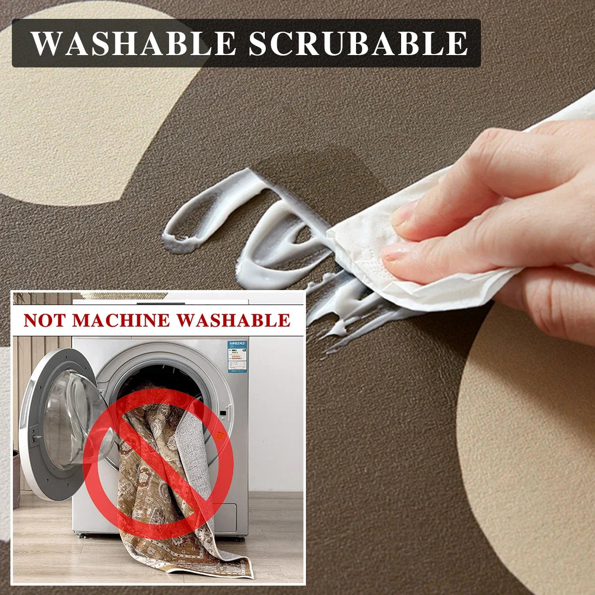 Bathroom Carpet Home Decoration Bath Absorbent Marbling Floor Mat Toilet Rug Doormat Non-slip Foot Mats