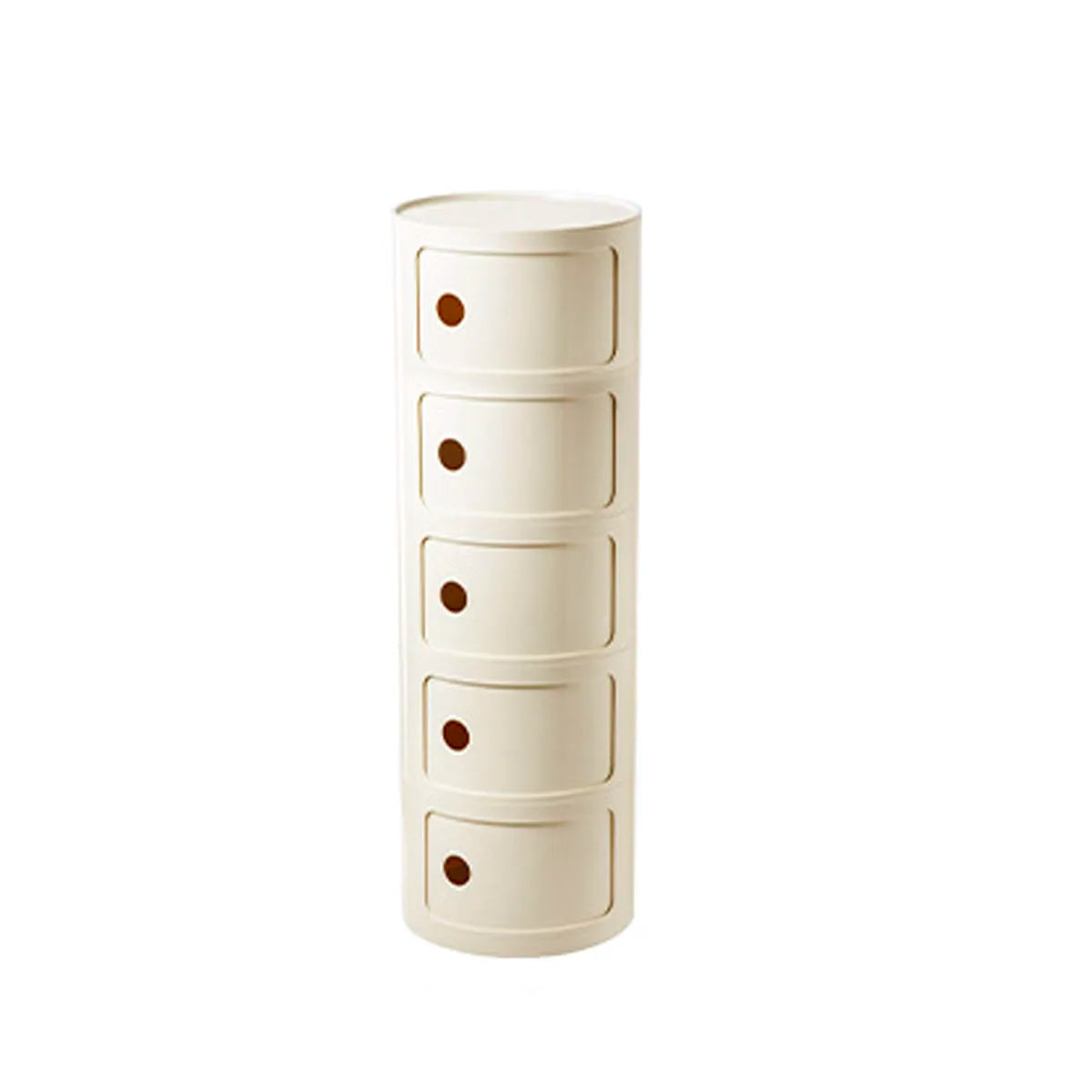 Nordic Bedside Cabinet Small Round Modern Plastic Storage Cabinet Narrow Cabinet Multi Layer Side Cabinet for Living Room