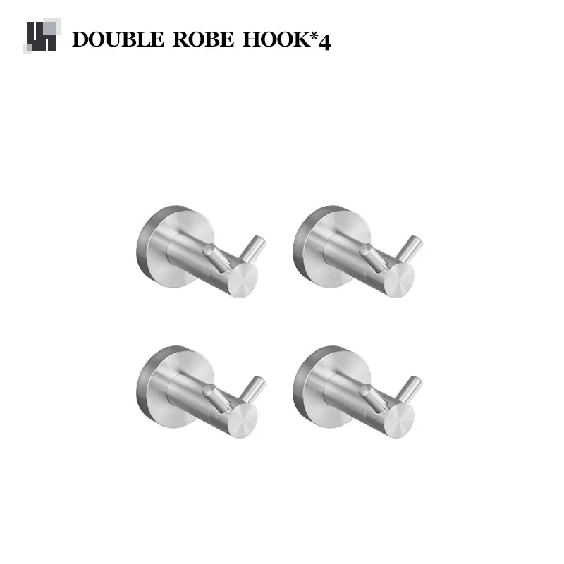 Brushed Nickel Bathroom Accessories Towel Bar Bath Robe Hook Brass Knurled Bathroom Hardware Set Shelf for Towels Paper Tissue