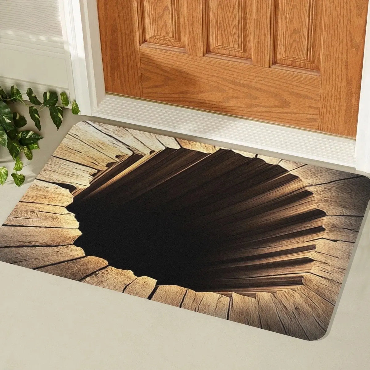 3D Visual Effect Waterproof Floor Mat Bathroom Door Rug Washable Living Room Decoration Trap Carpet Anti-slip Rugs for Bedroom