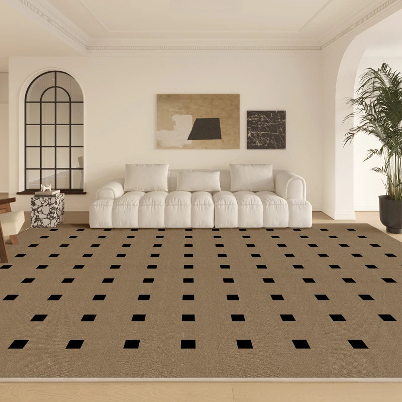 Light Luxury Retro Living Room Decoration Rugs Large Area Bedroom Carpet Cloakroom Dressing Table Rug Soft Thick Plush Carpets