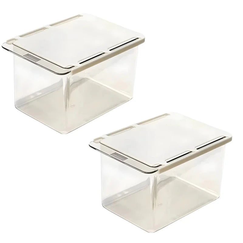 Transparent Bathroom Cotton Stick Makeup Cotton Bathroom Pull-Out Storage Drawer Style Storage Box Under The Mirror Cabinet