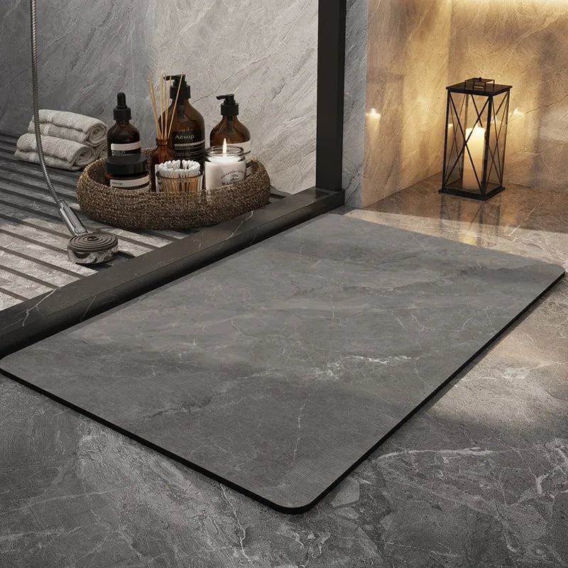 Bathroom Carpet Home Decoration Bath Absorbent Marbling Floor Mat Toilet Rug Doormat Non-slip Foot Mats