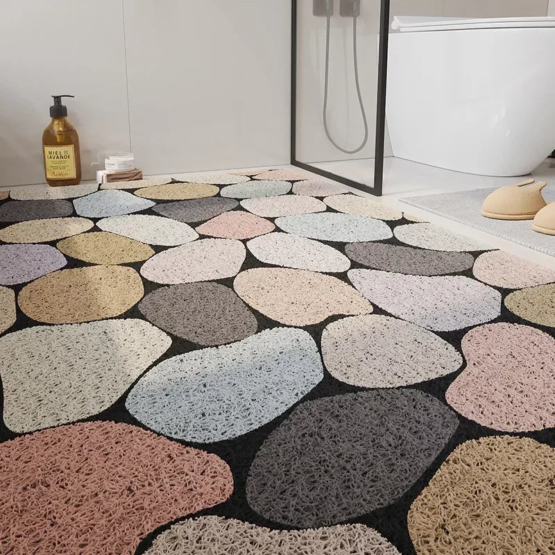 Bathroom Shower Anti Slip Mat, Environmentally Friendly PVC Bath Mats, Home Outdoor Doormat, DIY Cutting Door Mat