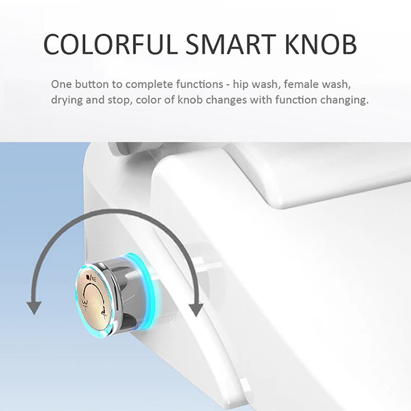 EcoFresh D U-shape Smart Toilet Seat Electric Bidet Cover Smart Night Light Intelligent Bidet Sprayer Heat Clean Dry Massage