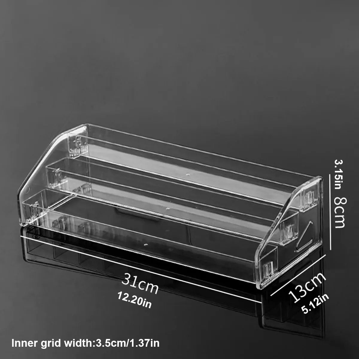1pc,Transparent multi-layer perfume storage rack, cosmetics display rack, dressing table sorting rack, nail polish rack