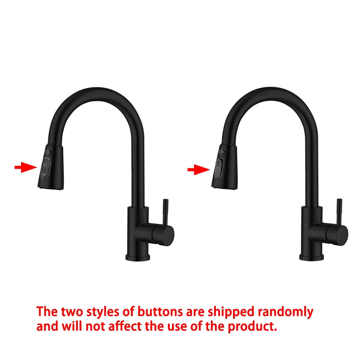 Kitchen Faucet with Pull-Out Spray Head Sink Mixer Tap 360° Rotation 3 Spray Water Modes Modern Kitchen Sink Faucet