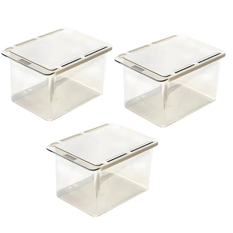 Transparent Bathroom Cotton Stick Makeup Cotton Bathroom Pull-Out Storage Drawer Style Storage Box Under The Mirror Cabinet